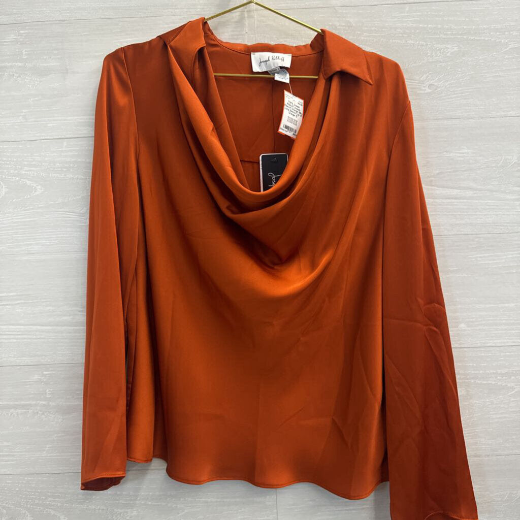 Joseph Ribkoff Orange Silky Long Sleeve Top 12