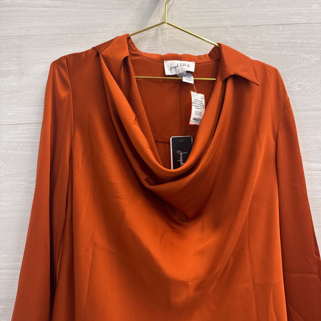 Joseph Ribkoff Orange Silky Long Sleeve Top 12