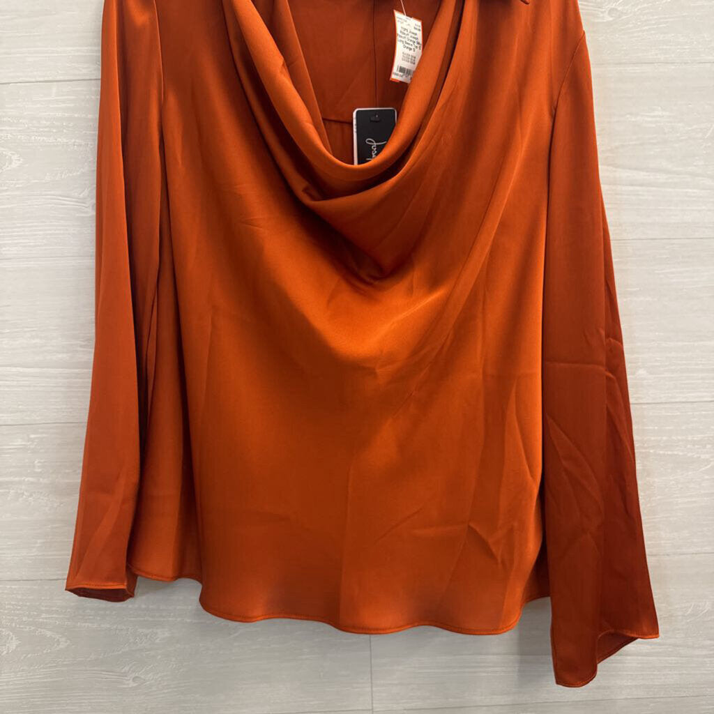 Joseph Ribkoff Orange Silky Long Sleeve Top 12