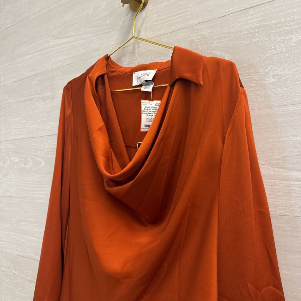 Joseph Ribkoff Orange Silky Long Sleeve Top 12