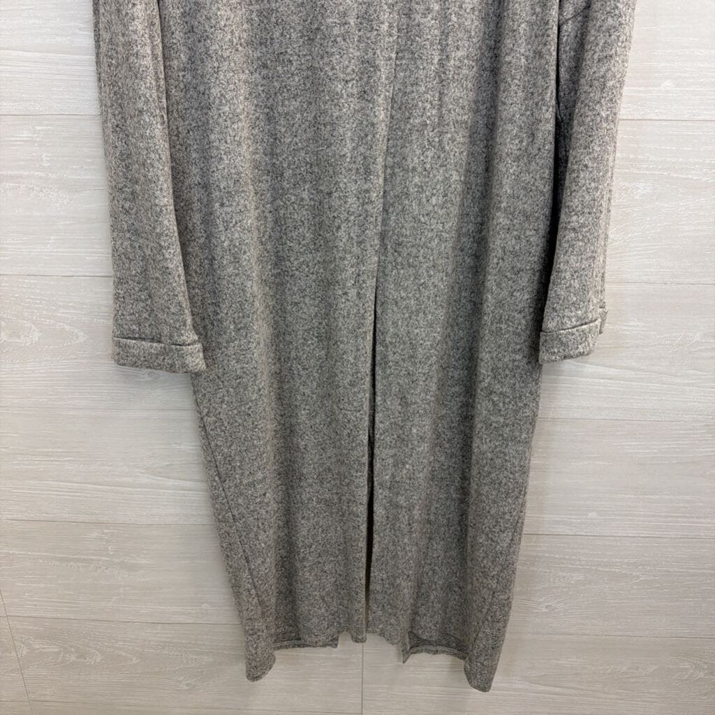 Haptics Grey Soft Knit Over The Shoulder Split Top One Size