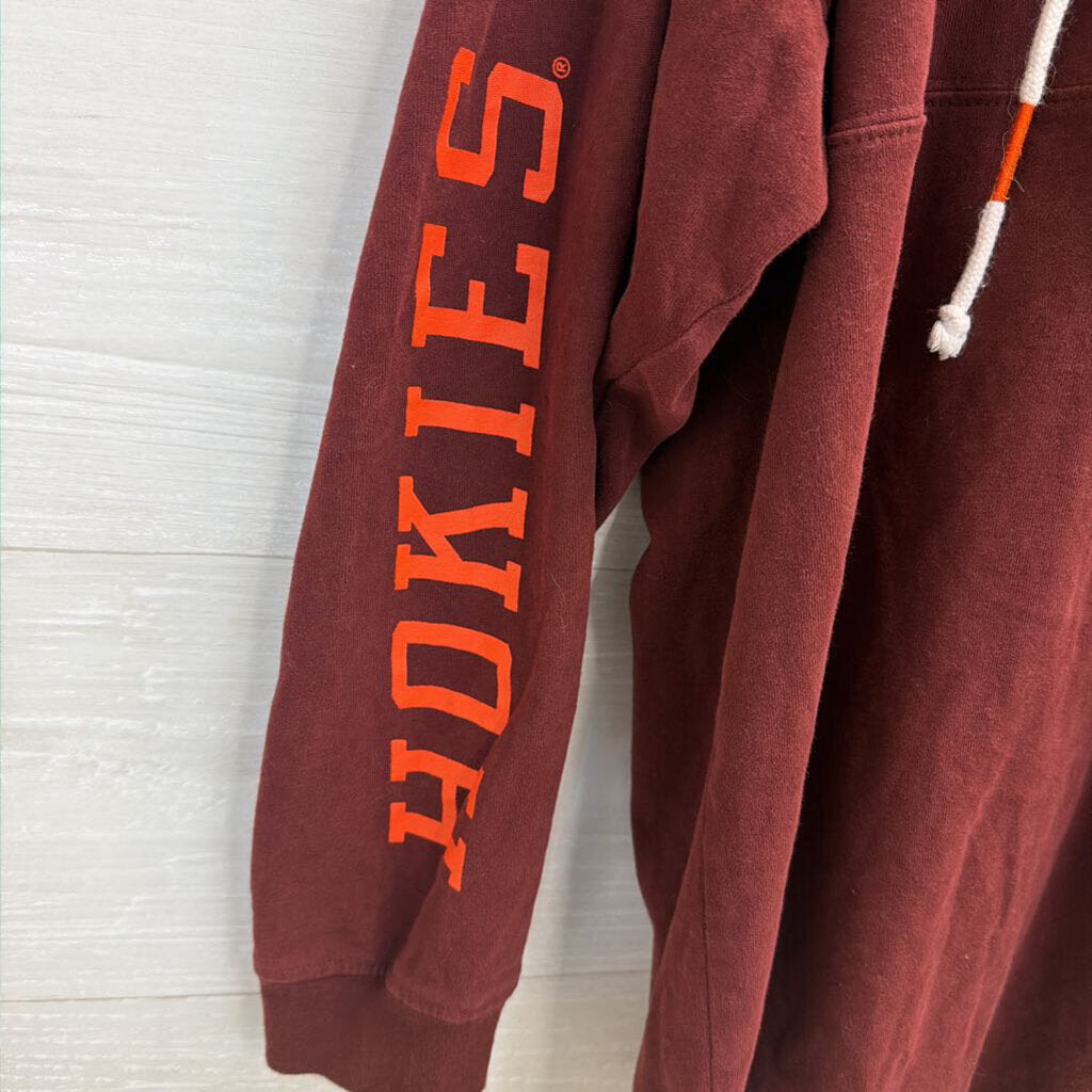 Knights Apparel Burgundy Virginia Tech Hooded Pullover Large