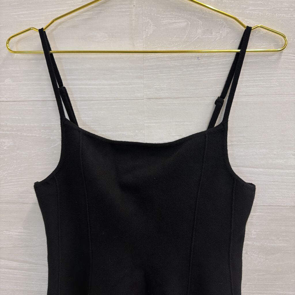 Vici Black Knit Tank Top Large