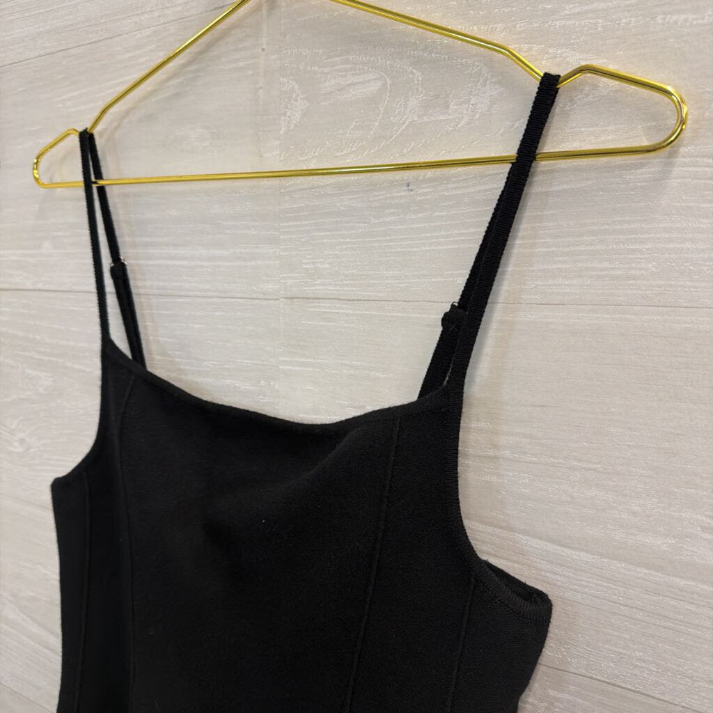 Vici Black Knit Tank Top Large