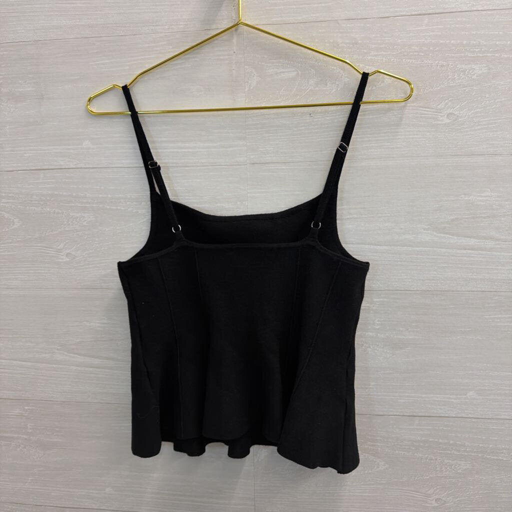 Vici Black Knit Tank Top Large