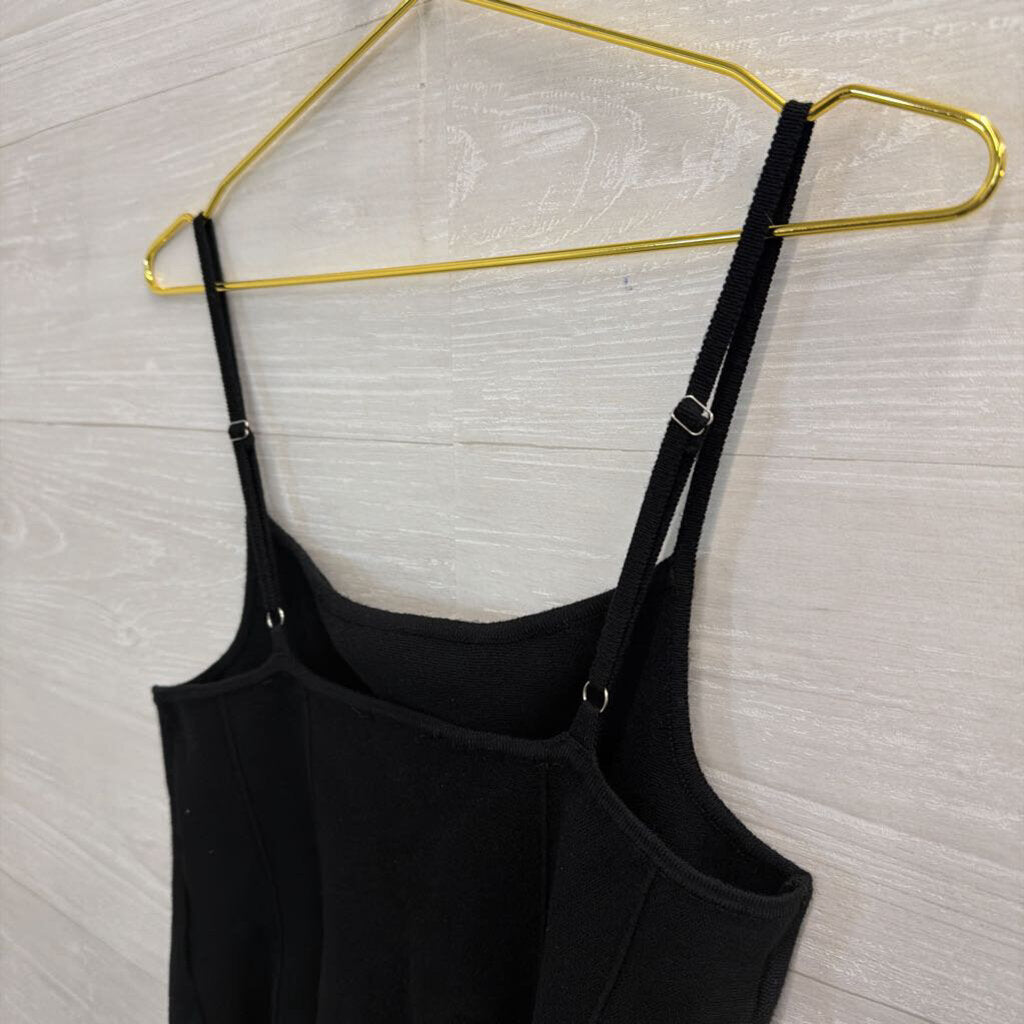 Vici Black Knit Tank Top Large