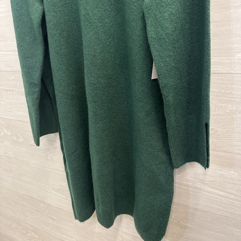 MSK Green Soft Knit Long Sleeve Sweater Dress Large