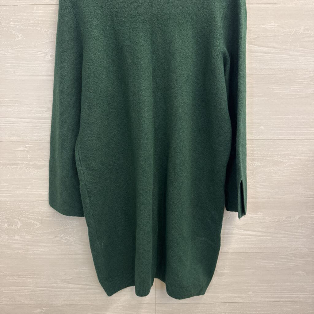MSK Green Soft Knit Long Sleeve Sweater Dress Large