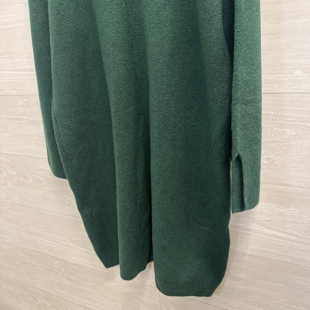 MSK Green Soft Knit Long Sleeve Sweater Dress Large