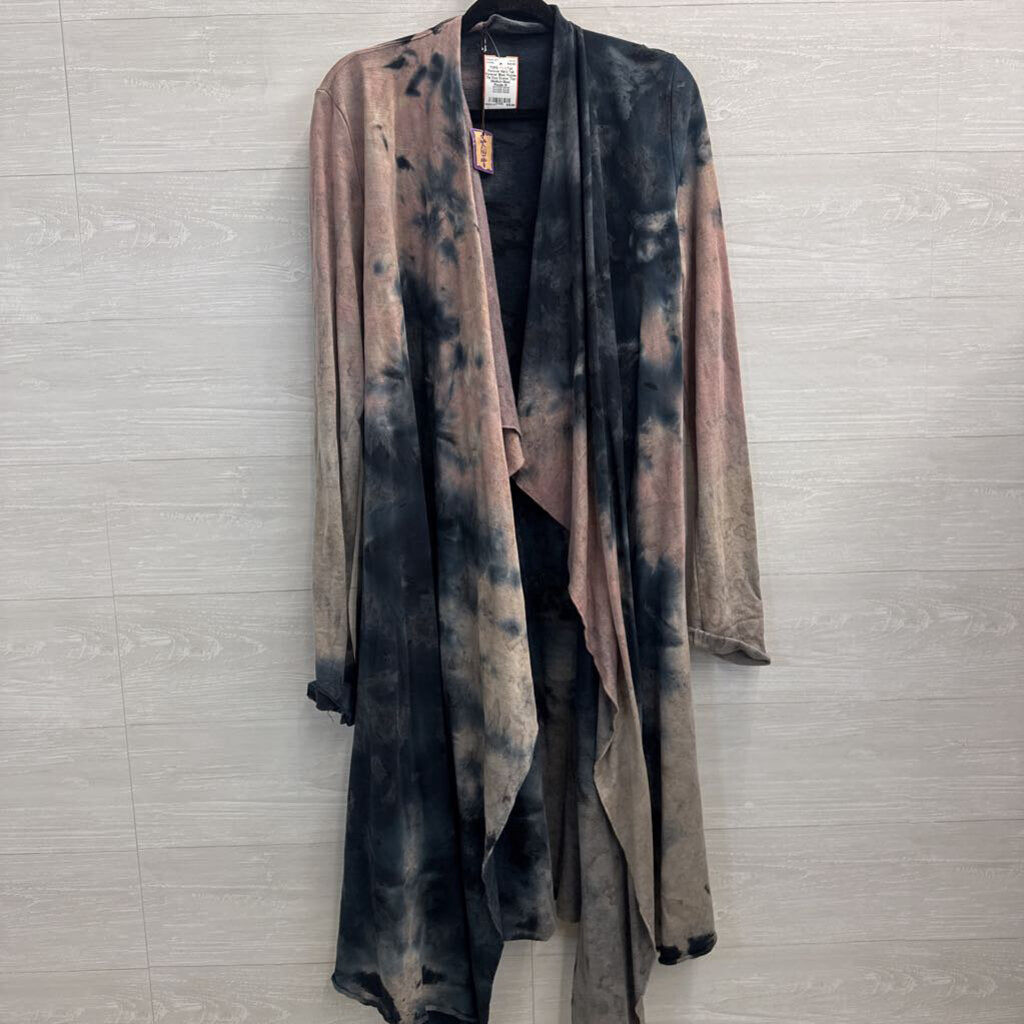 Hard Tail Forever Blue/ Purple Tie Dye Duster Top Medium