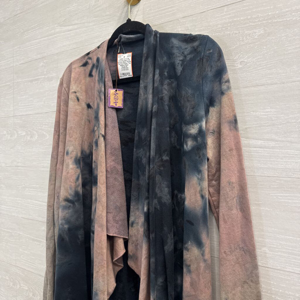 Hard Tail Forever Blue/ Purple Tie Dye Duster Top Medium