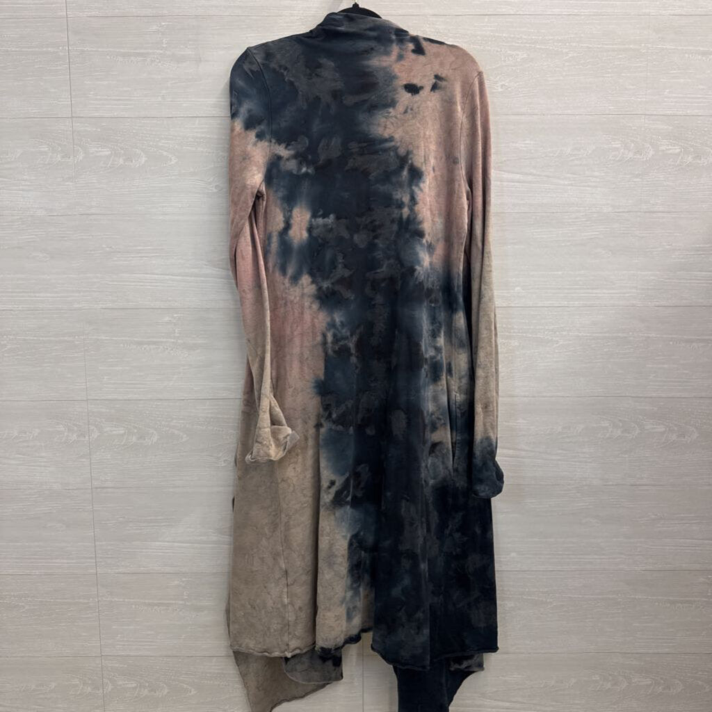 Hard Tail Forever Blue/ Purple Tie Dye Duster Top Medium