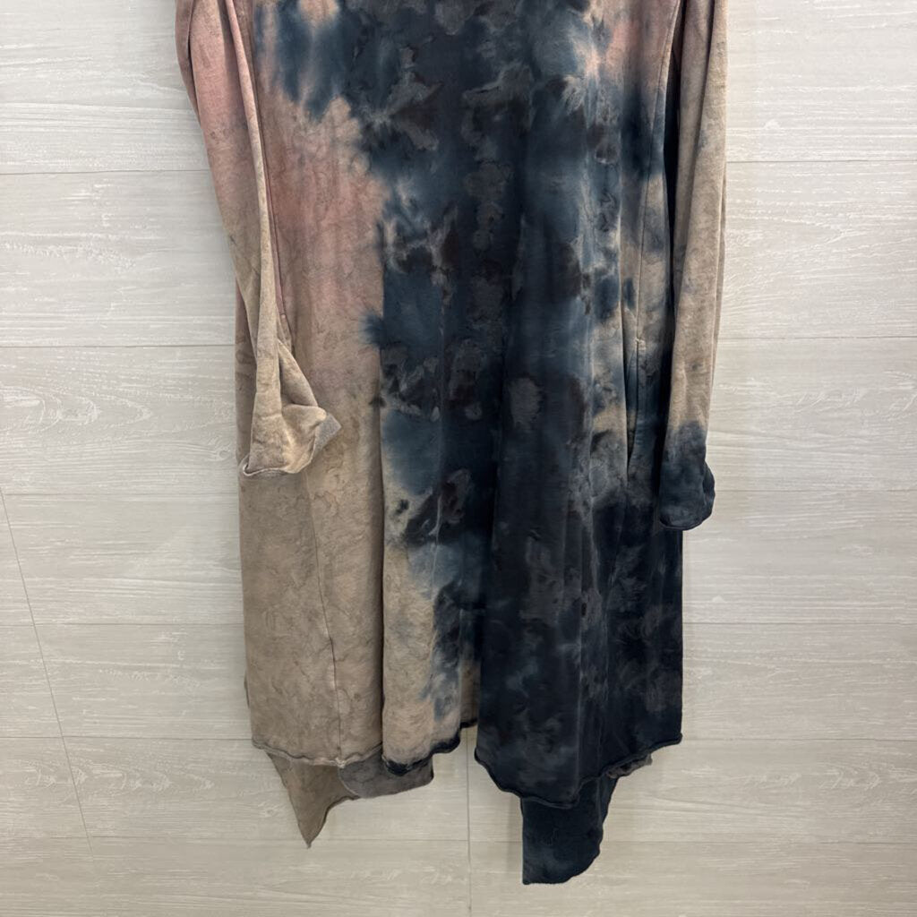 Hard Tail Forever Blue/ Purple Tie Dye Duster Top Medium
