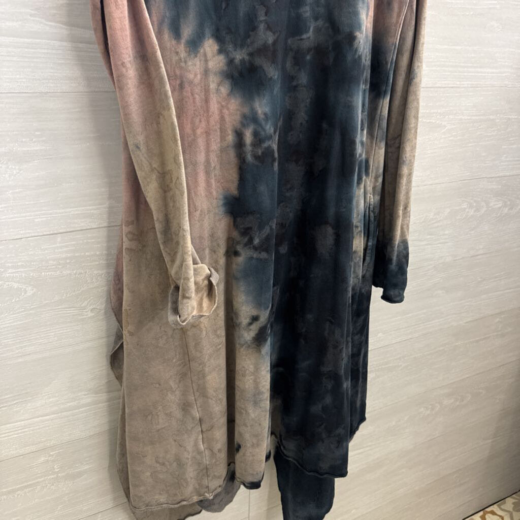 Hard Tail Forever Blue/ Purple Tie Dye Duster Top Medium