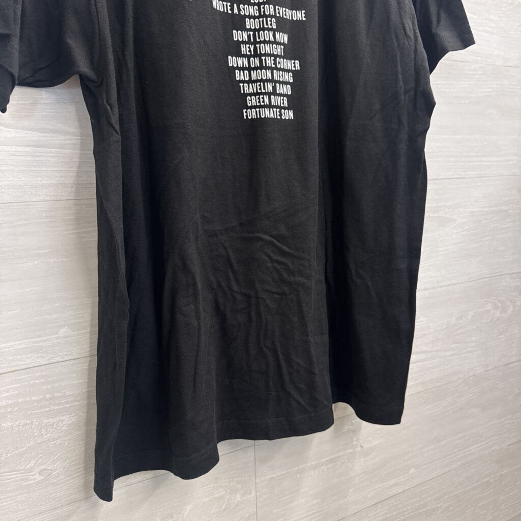 Fortunate Son Black John Fogerty Short Sleeve Graphic Tee Extra Large
