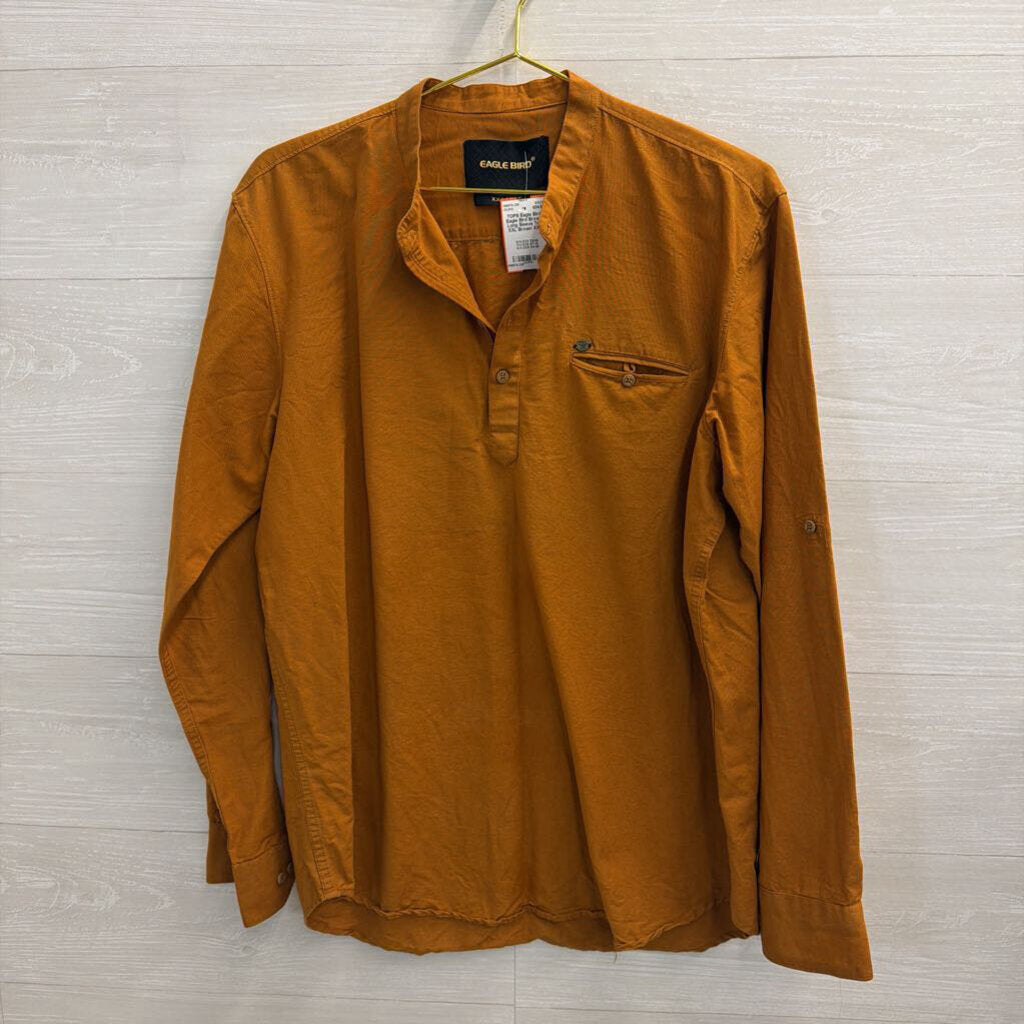 Eagle Bird Brown Long Sleeve Top XXL