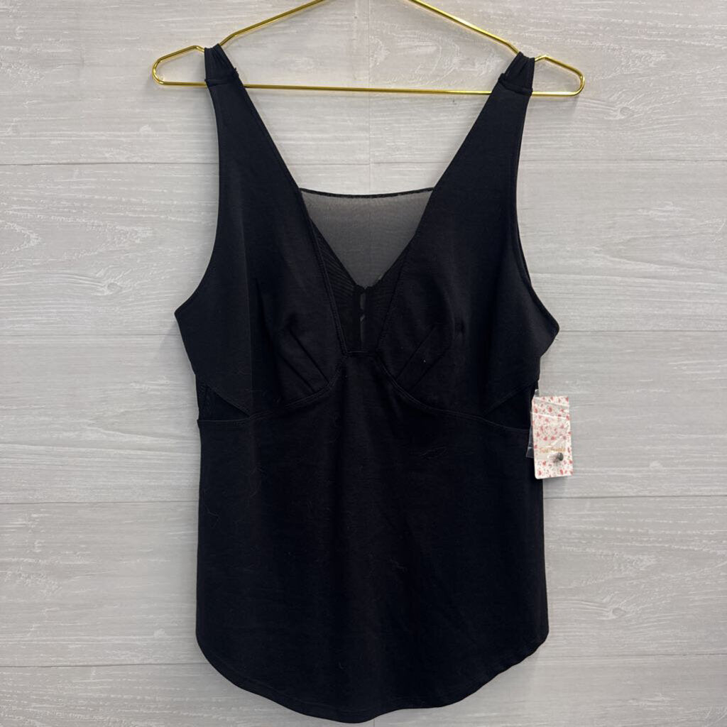 Free People Black Tank Top Large
