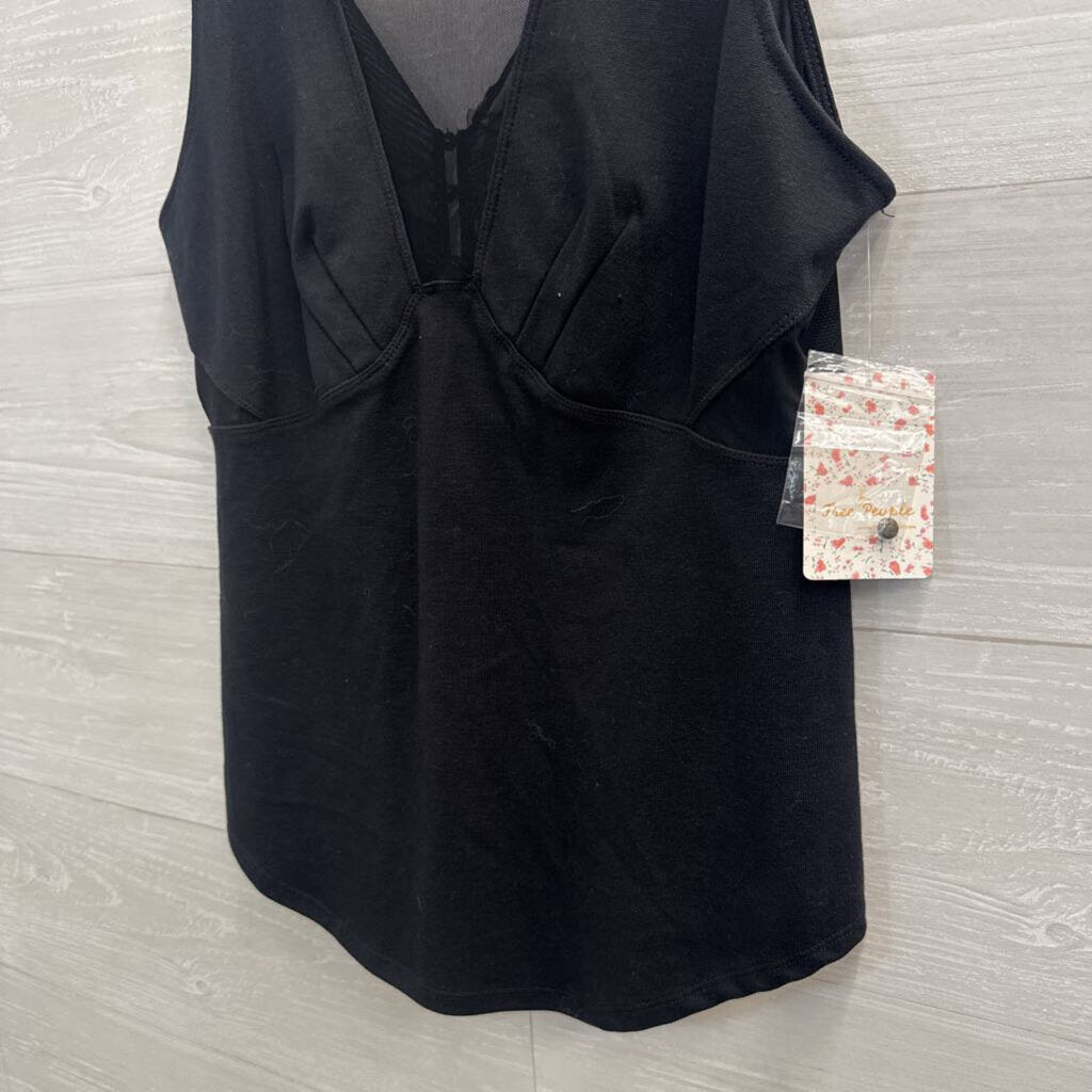 Free People Black Tank Top Large