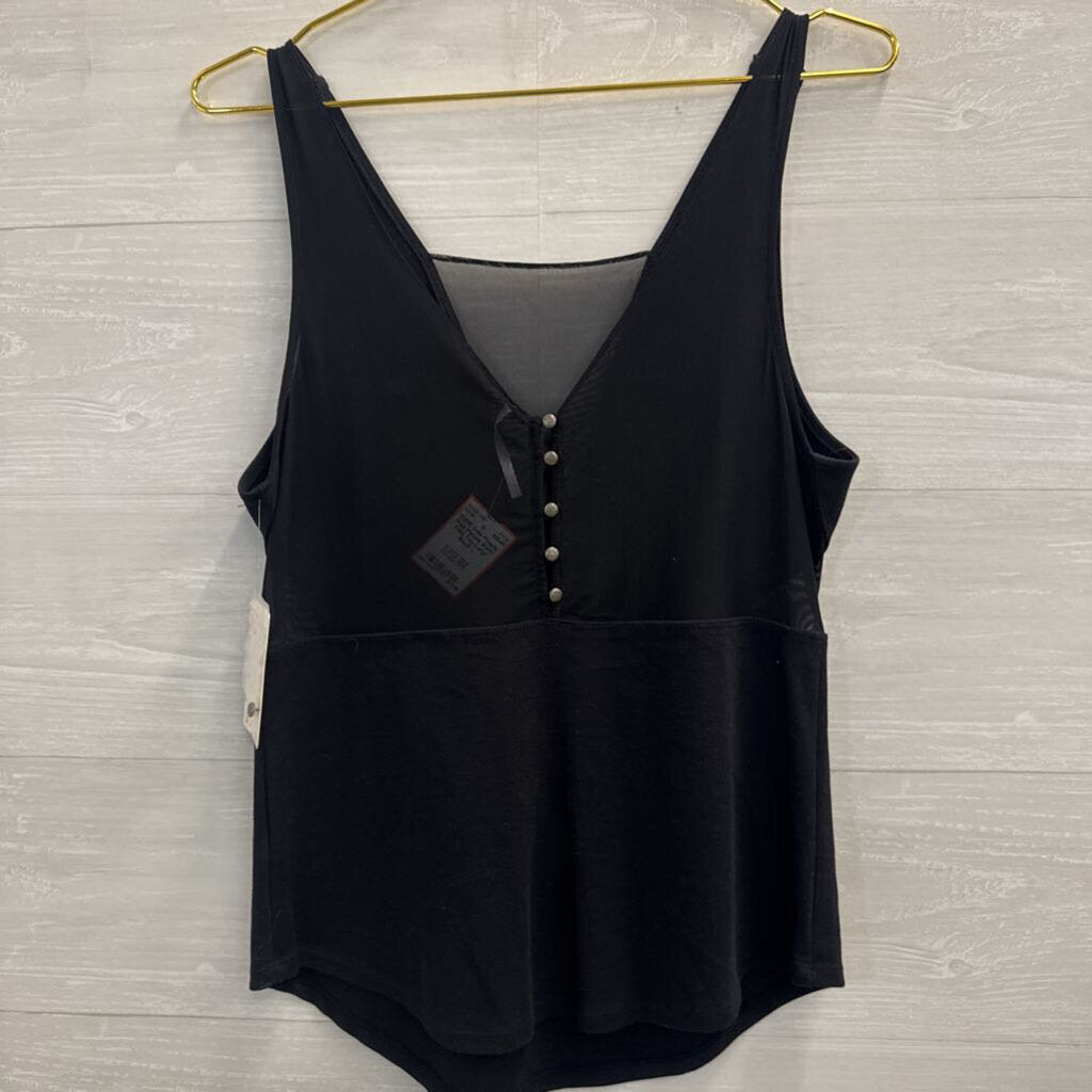 Free People Black Tank Top Large