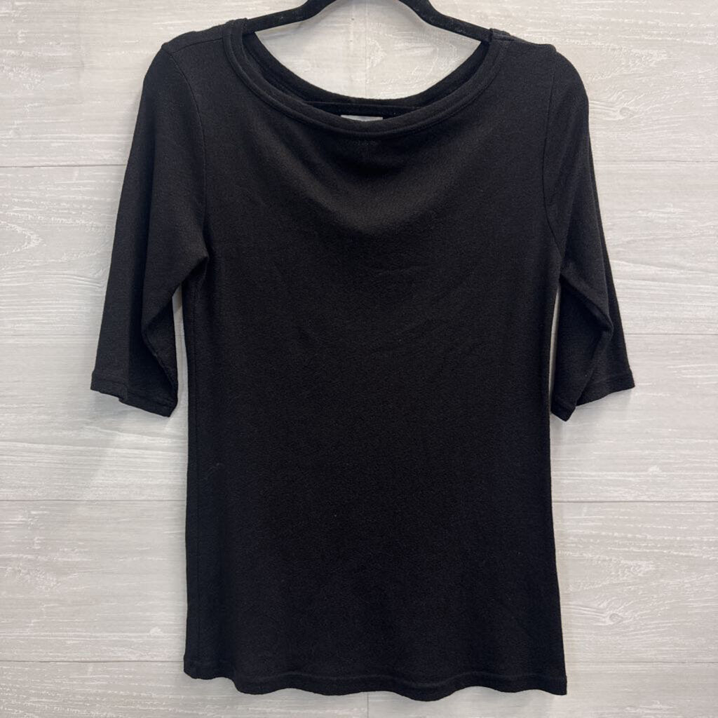 Michael Stars X Anthropologie Black Short Sleeve Top Medium/ Large