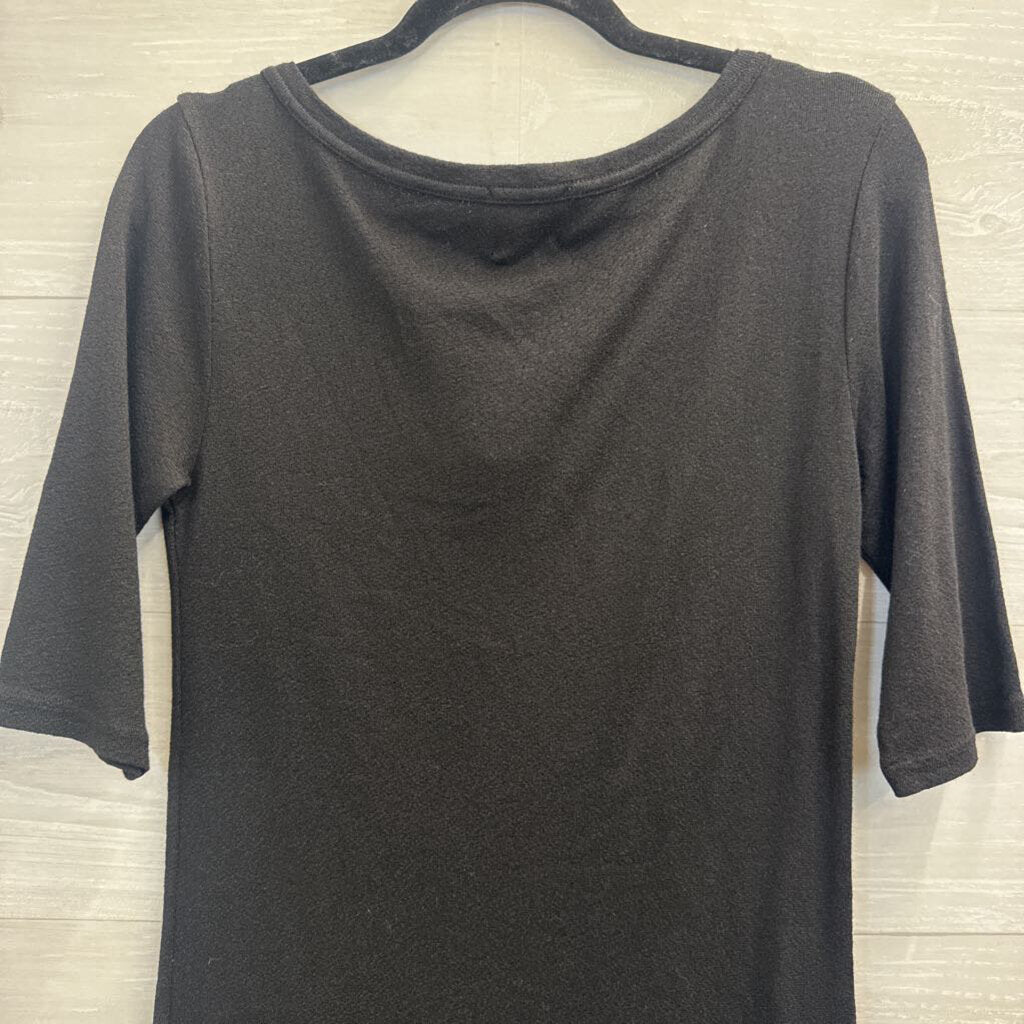 Michael Stars X Anthropologie Black Short Sleeve Top Medium/ Large