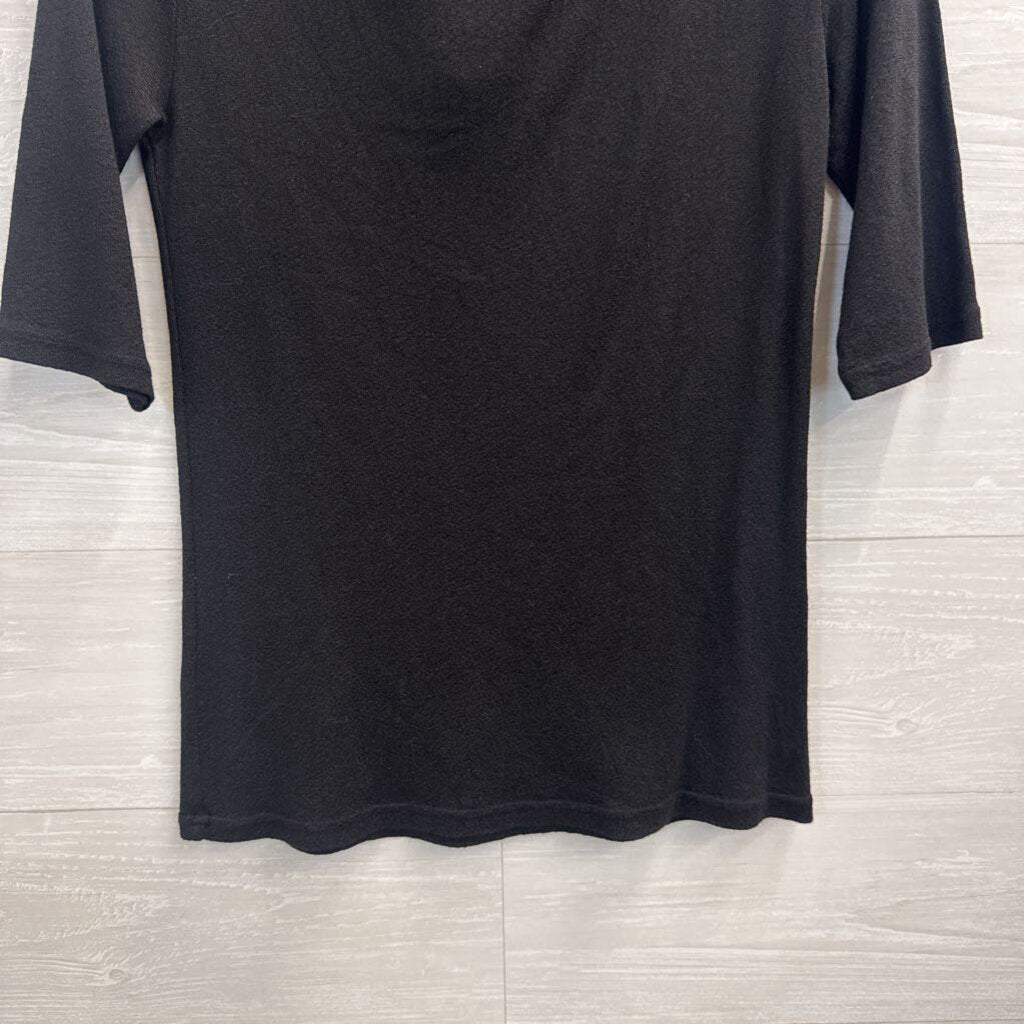 Michael Stars X Anthropologie Black Short Sleeve Top Medium/ Large