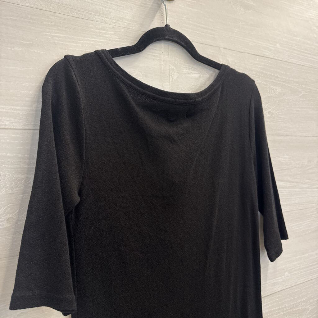 Michael Stars X Anthropologie Black Short Sleeve Top Medium/ Large