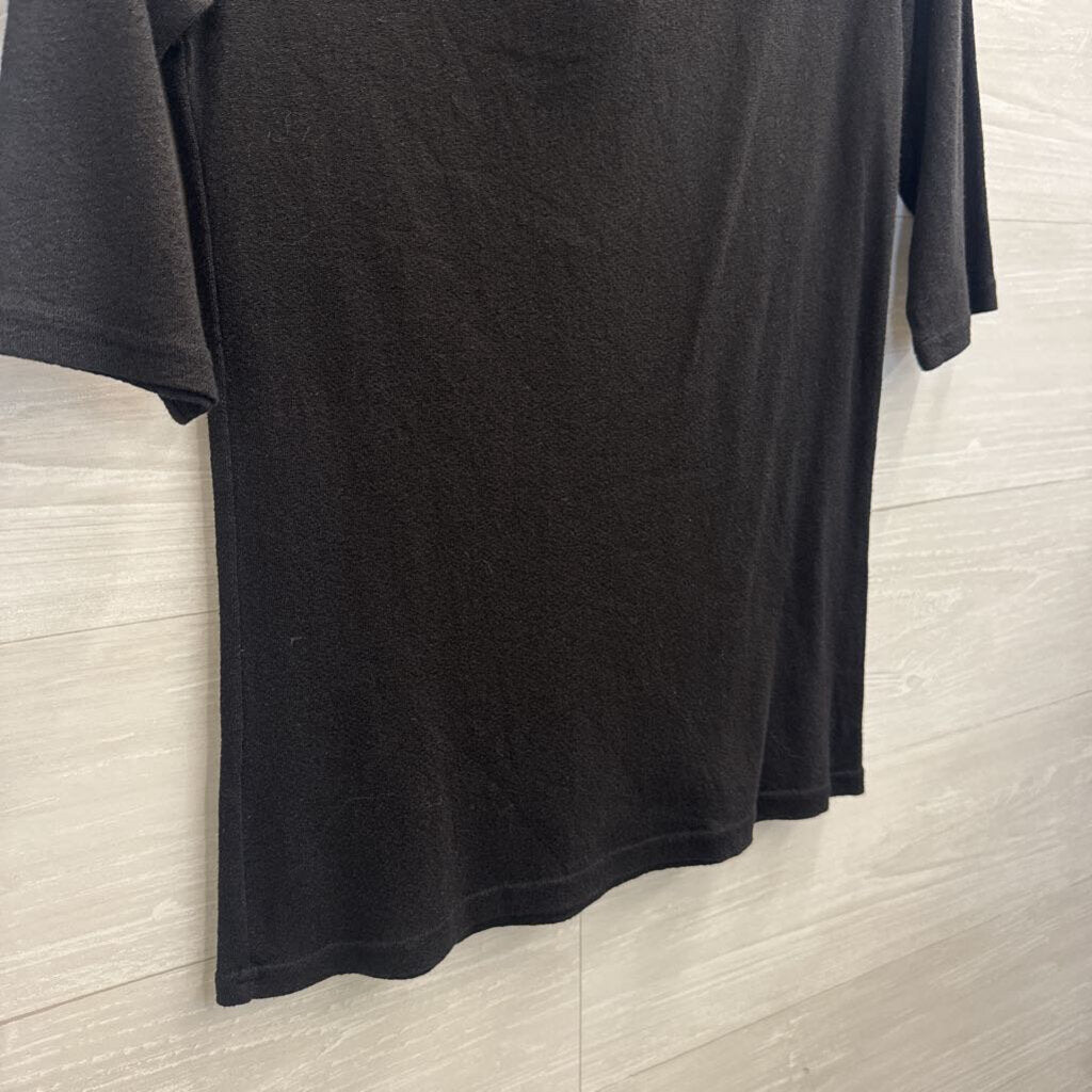 Michael Stars X Anthropologie Black Short Sleeve Top Medium/ Large