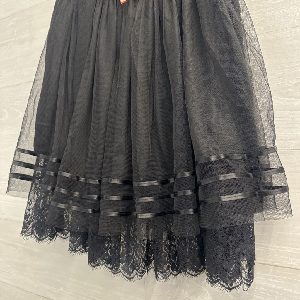 O2 Collection Black Tulle Skirt Large