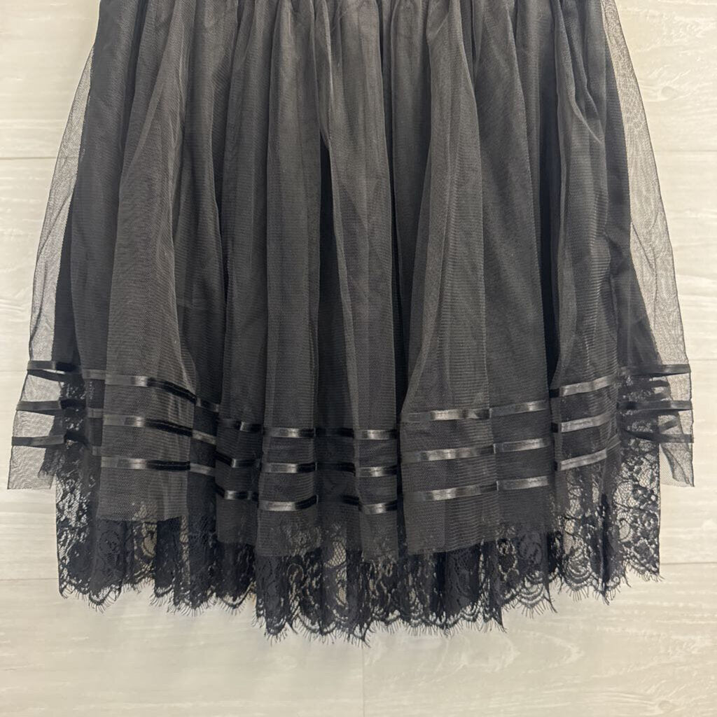 O2 Collection Black Tulle Skirt Large
