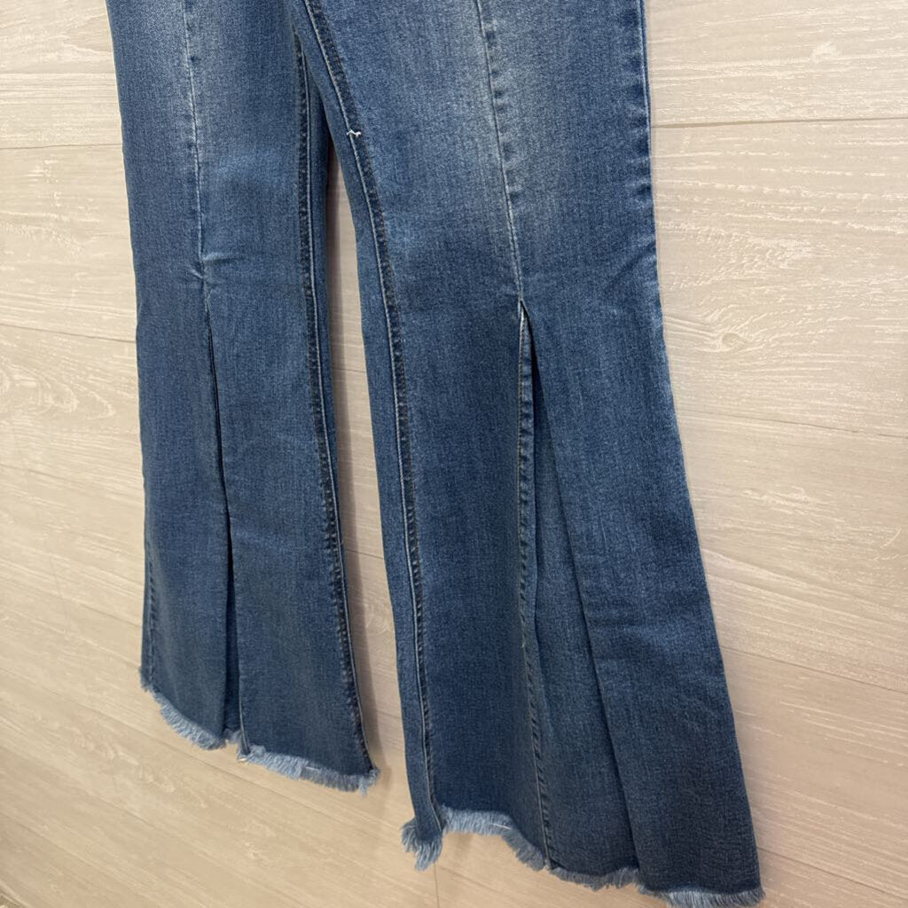 Hidden Medium Wash High Waist Flare Jeans 29