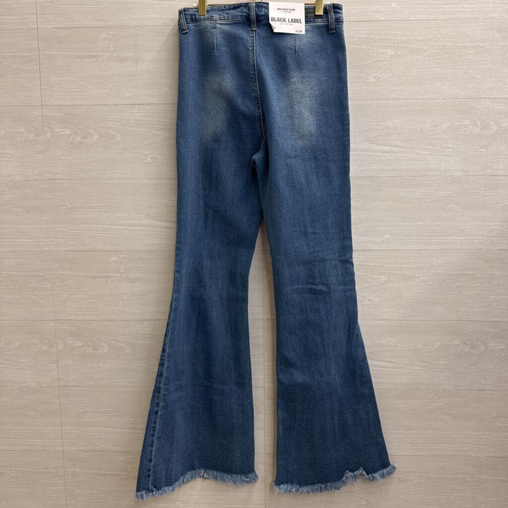 Hidden Medium Wash High Waist Flare Jeans 29