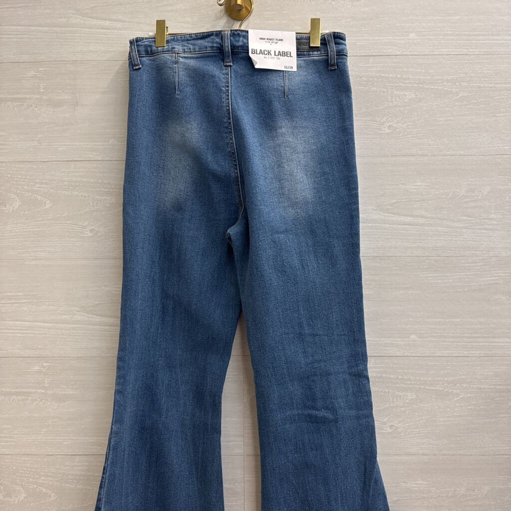 Hidden Medium Wash High Waist Flare Jeans 29