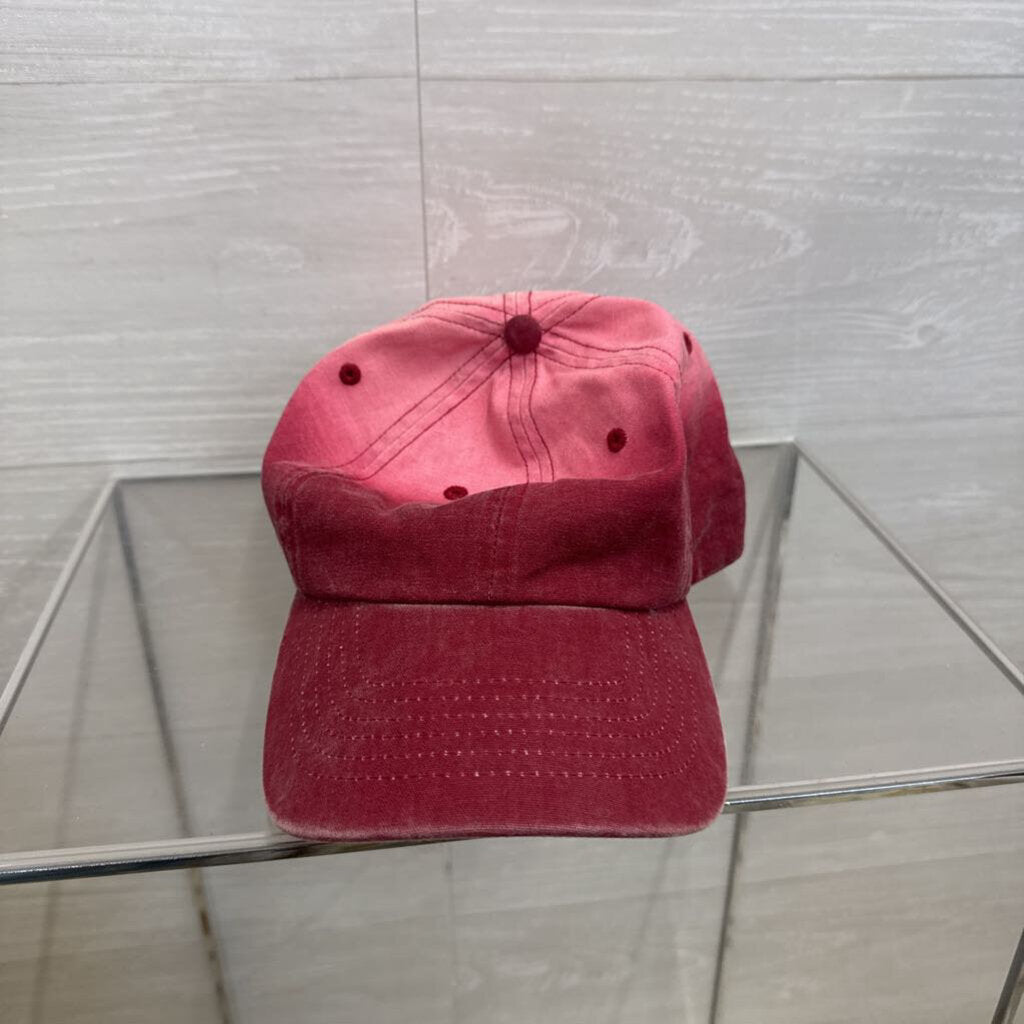 Burgundy Ombre Baseball Hat One Size