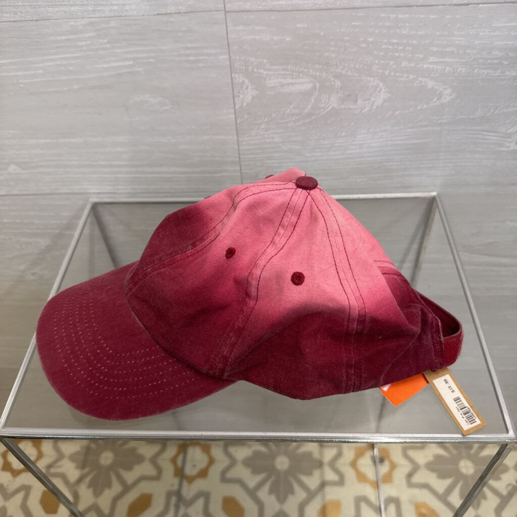 Burgundy Ombre Baseball Hat One Size