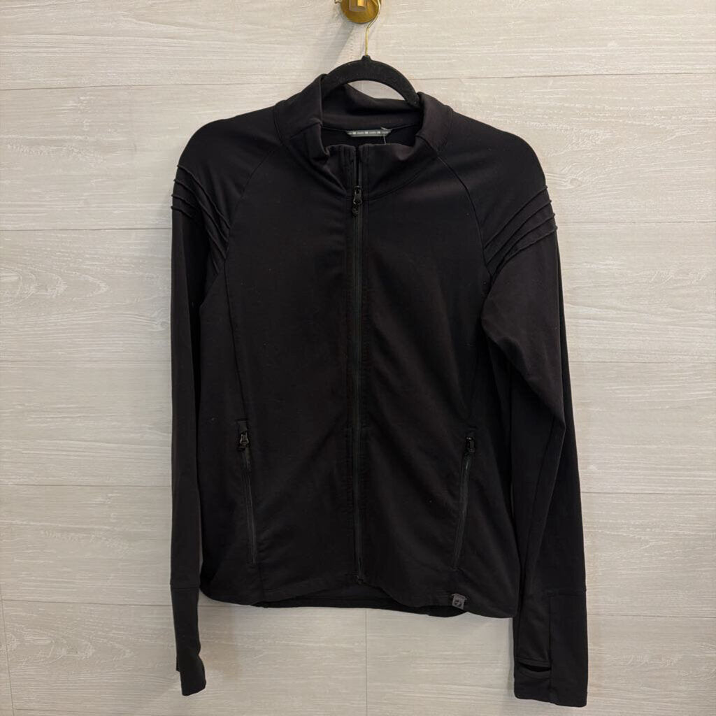 Oiselle Black Zip Up Athletic Jacket 8