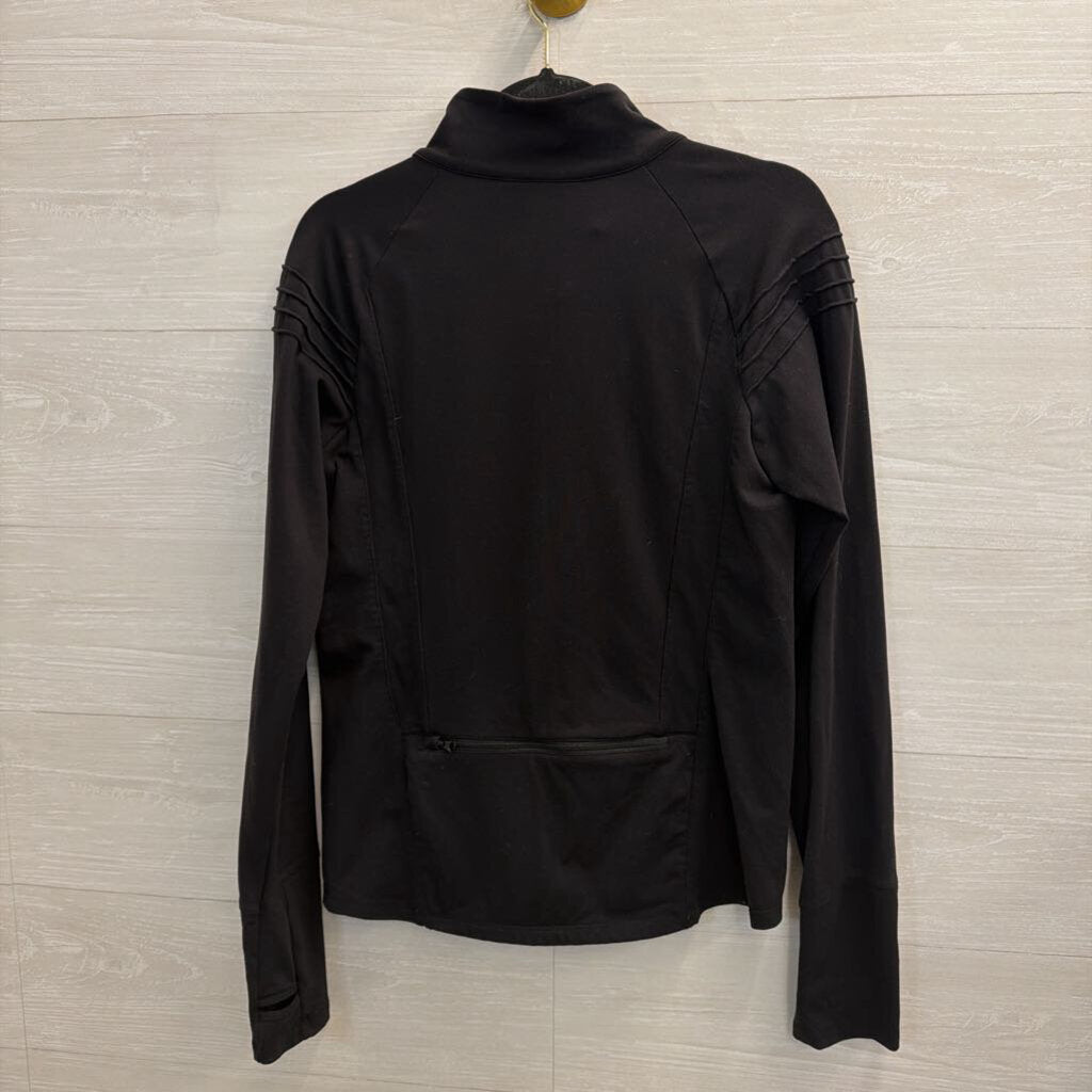 Oiselle Black Zip Up Athletic Jacket 8