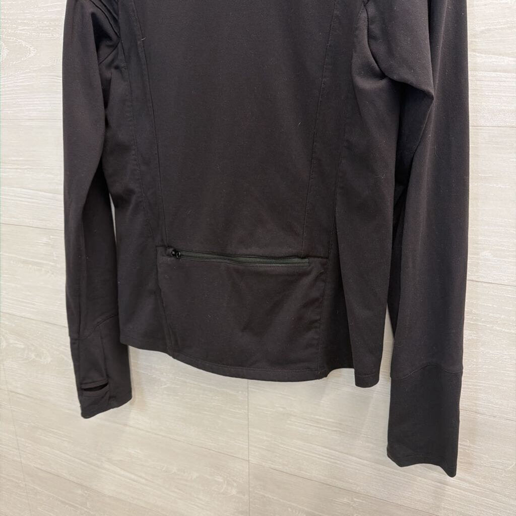 Oiselle Black Zip Up Athletic Jacket 8