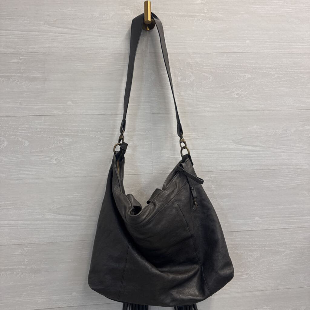 Johnny Was Ariana Leather Fringe Tote