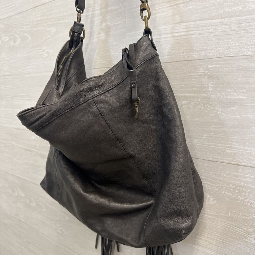 Johnny Was Ariana Leather Fringe Tote