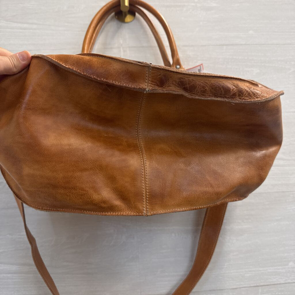 Bed Stu Rockaway Leather Tote in Tan Rustic