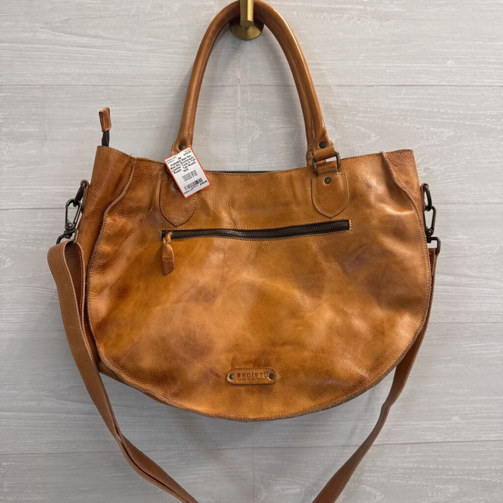 Bed Stu Rockaway Leather Tote in Tan Rustic