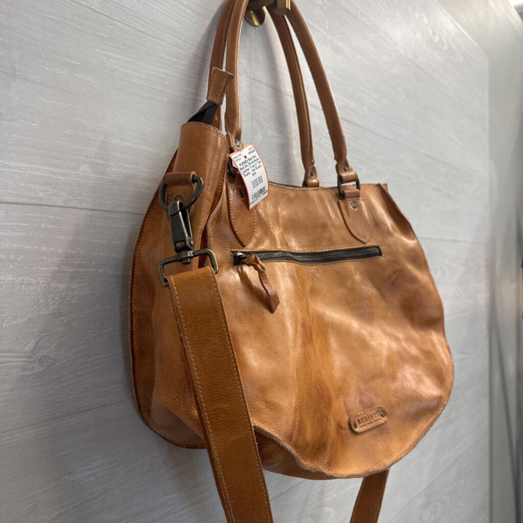 Bed Stu Rockaway Leather Tote in Tan Rustic