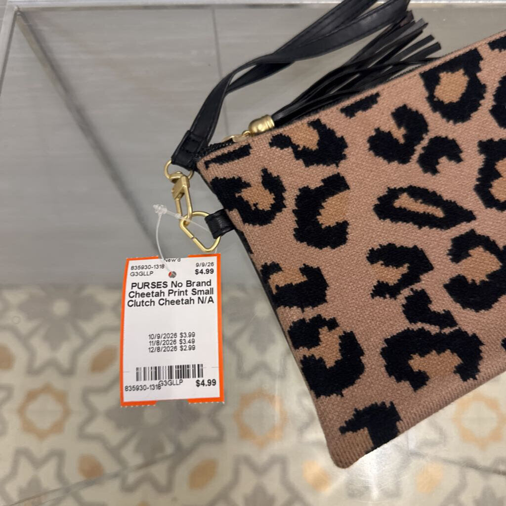 Cheetah Print Small Clutch
