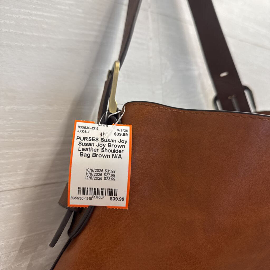 Susan Joy Brown Leather Shoulder Bag