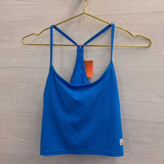 Vuori Blue Cropped Tank Top Small