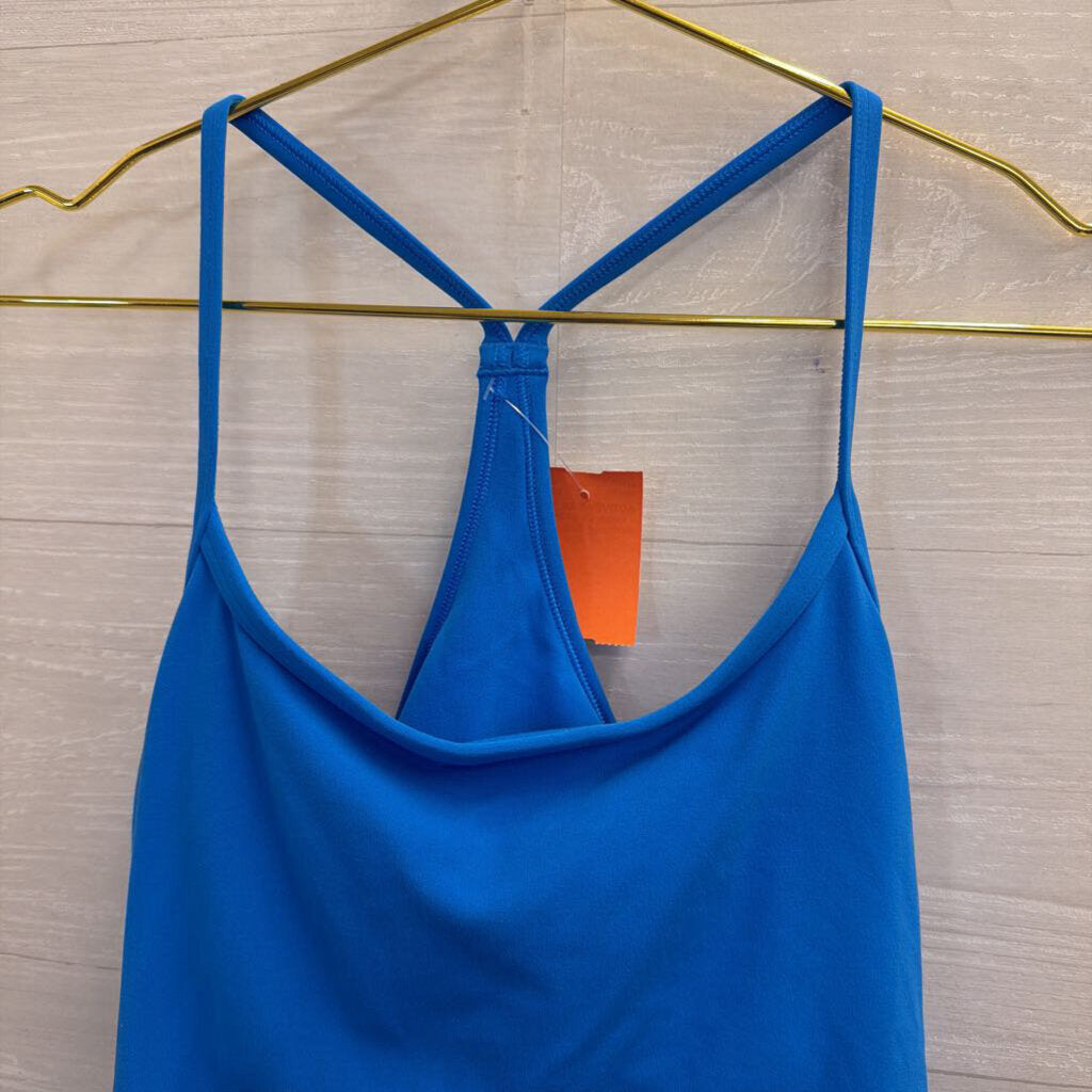 Vuori Blue Cropped Tank Top Small
