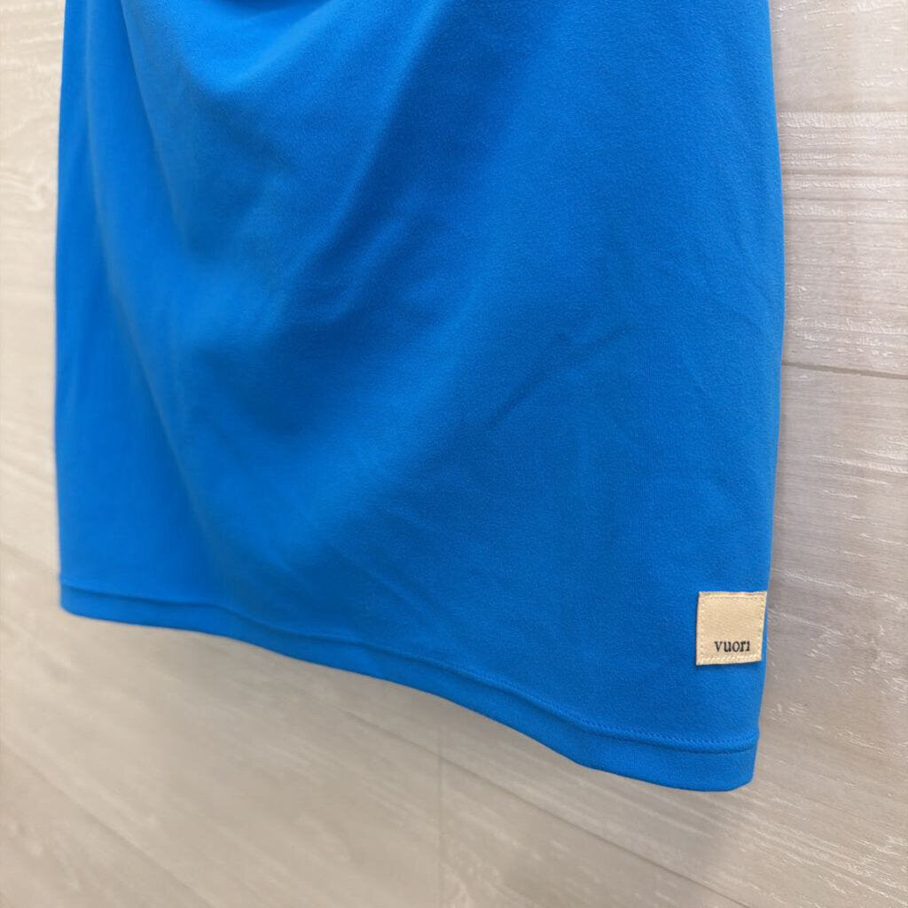 Vuori Blue Cropped Tank Top Small