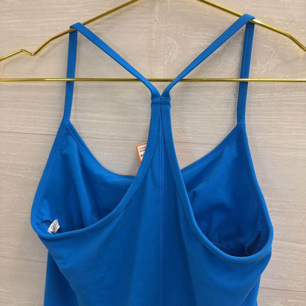 Vuori Blue Cropped Tank Top Small