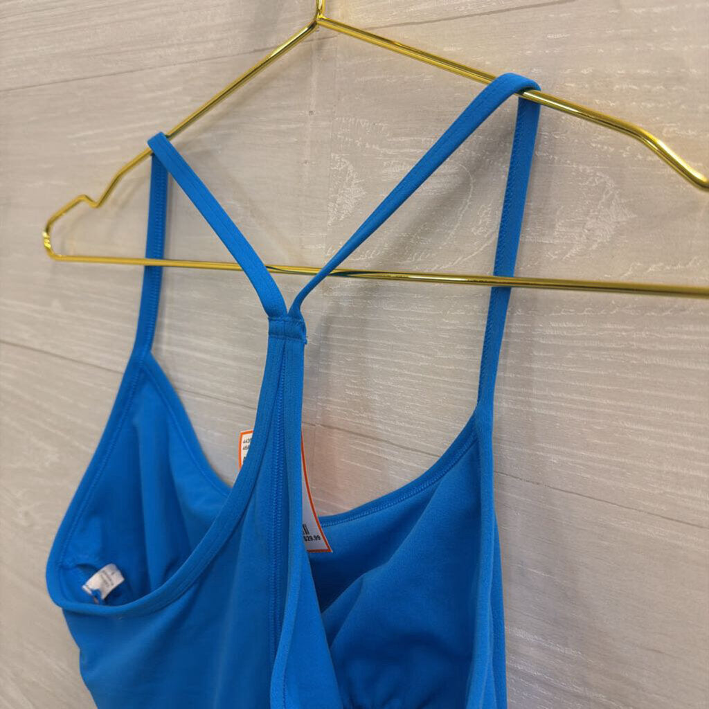 Vuori Blue Cropped Tank Top Small